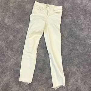 J.Crew white skinny jeans